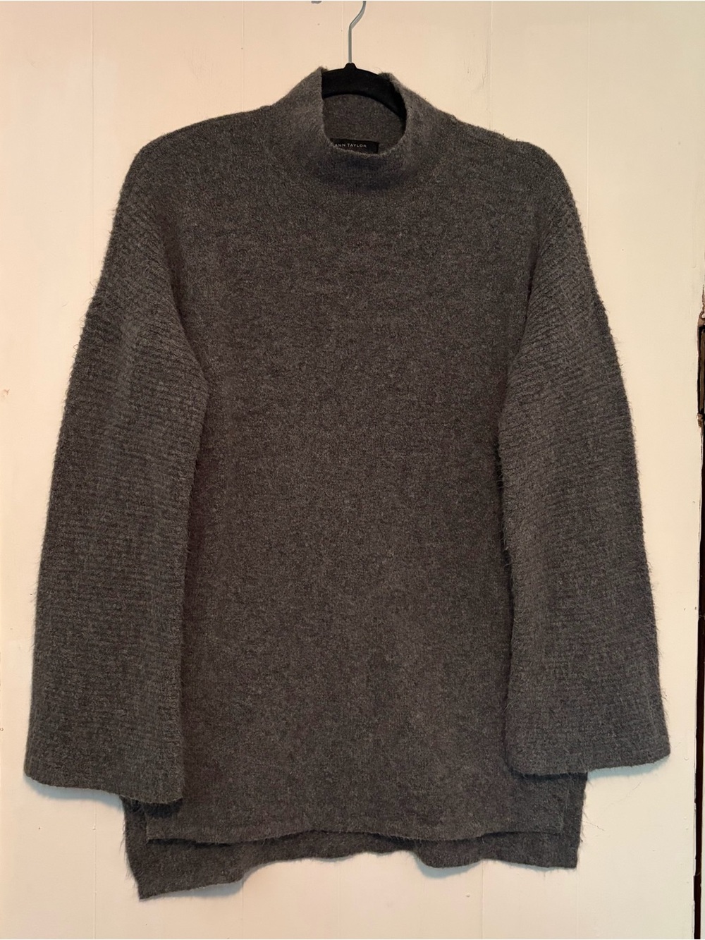 Cozy Mock Neck Women's Sweater - Gray